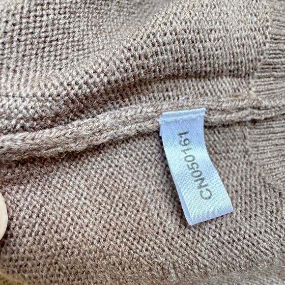 New York & Company Women’s XS Sweater Dress Brown V-Neck Belted Minimalist NWT - Picture 12 of 12